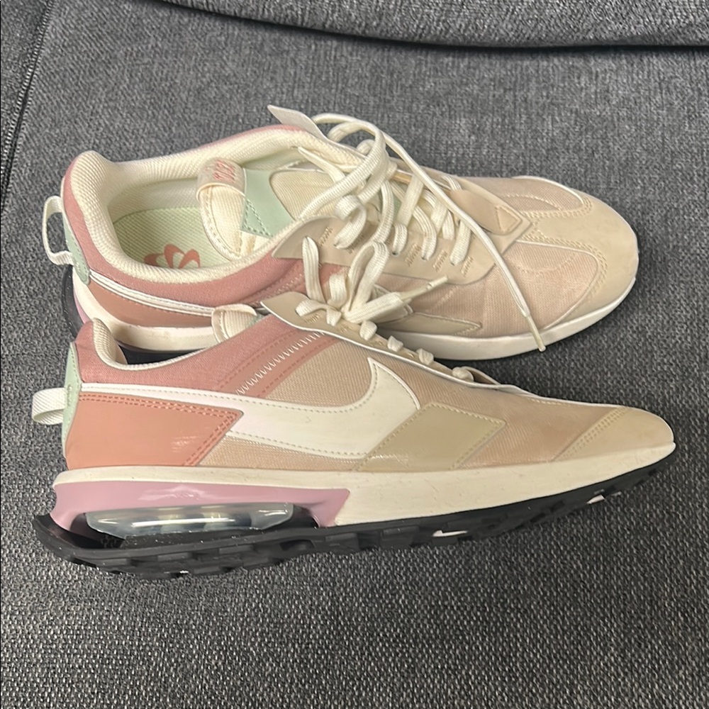 Nike Women's Pink and White Sneakers